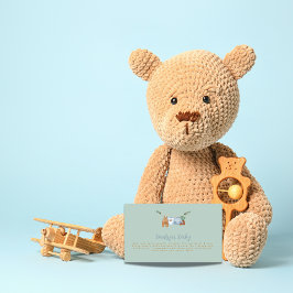 Boho Clothesline Boy Pastel Green Books für Babys Begleitkarte