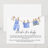 Boho Clothesline Buch für Babyanfrage Karte (Vorne/Hinten)