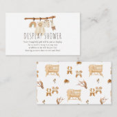 Boho Clothesline Display Dusche Begleitkarte (Vorne/Hinten)