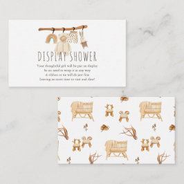 Boho Clothesline Display Dusche Begleitkarte