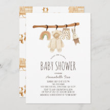 Boho Clothesline Gender Neutral Baby Shower