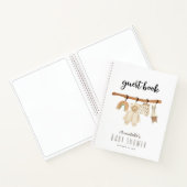 Boho Clothesline Gender-neutrale Baby-Dusche Notizblock (Innenseite)