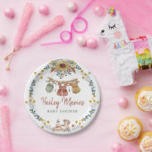 Boho Clothesline Paper Plate Pappteller (Party)