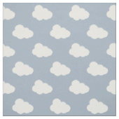 Boho Clouds Sky Simple Gender Neutral Kids Blue Stoff (Muster)