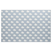Boho Clouds Sky Simple Gender Neutral Kids Blue Stoff (Fat Quarter (45,7 x 55,9 cm))