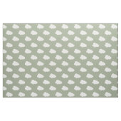 Boho Clouds Sky Simple Gender Neutral Kids Sage Stoff (Fat Quarter (45,7 x 55,9 cm))