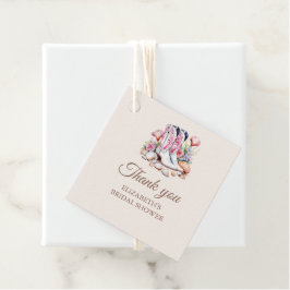 Boho Coastal Cowgirl Boots Brautparty Vielen Dank Geschenkanhänger