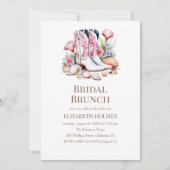 Boho Coastal Cowgirl Bridal Brunch Einladung (Vorderseite)