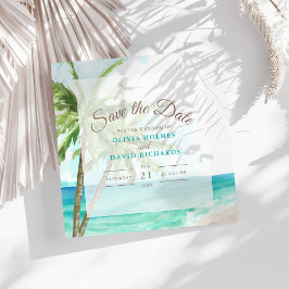 Boho Coastal Seaside Beach Hochzeit Save the Date