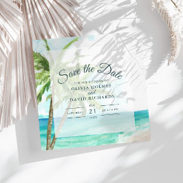 Boho Coastal Seaside Beach Hochzeit Save the Date