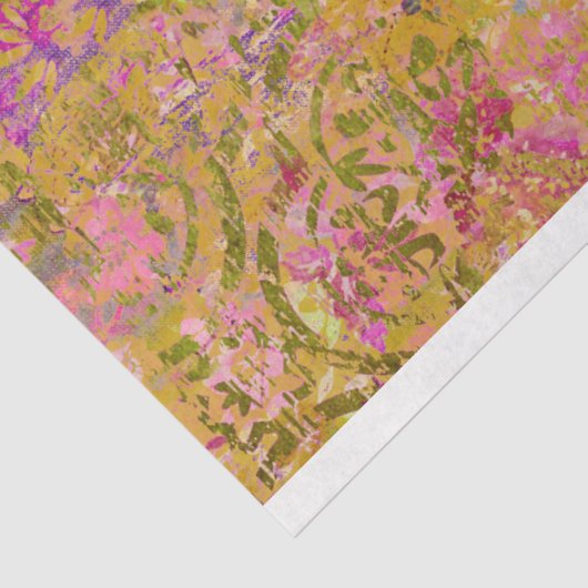 Boho Collage Texture Decoupage Seidenpapier (Ausschnitt)