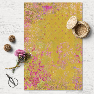 Boho Collage Texture Decoupage Seidenpapier