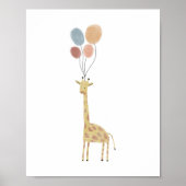 Boho color Giraffe print Poster (Vorne)