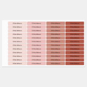 Boho color Kids Waterproof Name Labels Etiketten (Blatt)