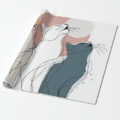 Boho Colorful Daisy Flower Wrapping Paper Geschenkpapier (Ungerollt)