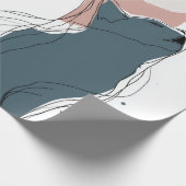 Boho Colorful Daisy Flower Wrapping Paper Geschenkpapier (Ecke)