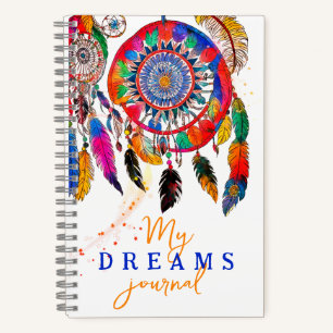 Boho Colorful Dream Catcher Teen Birthday Paint Notizblock