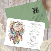 Boho Colorful Dreamcatcher Bohemische Hochzeitssag
