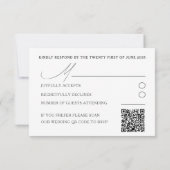 Boho Colorful Floral Watercolor Wedding RSVP Karte (Rückseite)