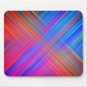 Boho Colorful Stripes Art Mousepad