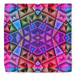Boho Colorful Woven Pattern Bandana Halstuch