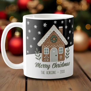 Boho Cookie House Schneeflocken Familie Kaffeetasse