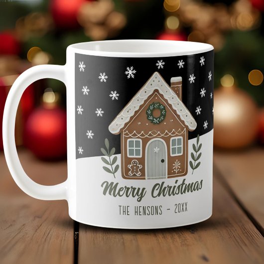 Boho Cookie House Schneeflocken Familie Kaffeetasse