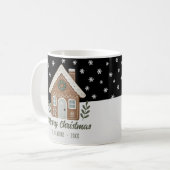 Boho Cookie House Schneeflocken Familie Kaffeetasse (Vorderseite Links)