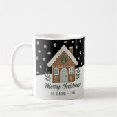Boho Cookie House Schneeflocken Familie Kaffeetasse (Links)