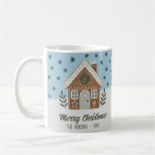 Boho Cookie House Snowflakes Familie Kaffeetasse (Links)