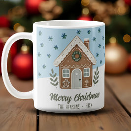 Boho Cookie House Snowflakes Familie Kaffeetasse