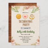 Boho Cookies zum Dekorieren laden ein Einladung (Vorne/Hinten)