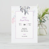 Boho coole Royal-Party Einladung (Stehend Vorderseite)