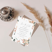 Boho Copper & Pampas & Floral Save the Date