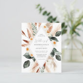 Boho Copper Pampas Grass Wedding (Stehend Vorderseite)