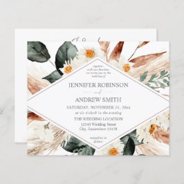 Boho Copper Pampas Grass Wedding 2