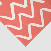 Boho Coral White Gemustert Decoupage Seidenpapier (Ausschnitt)