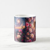 Boho Cosmic Bloom Rosa Kaffeetasse Frauen | Ätheri (Mittel)