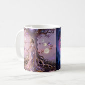 Boho Cosmic Bloom Rosa Kaffeetassen Frauen Etherea (Vorderseite Links)