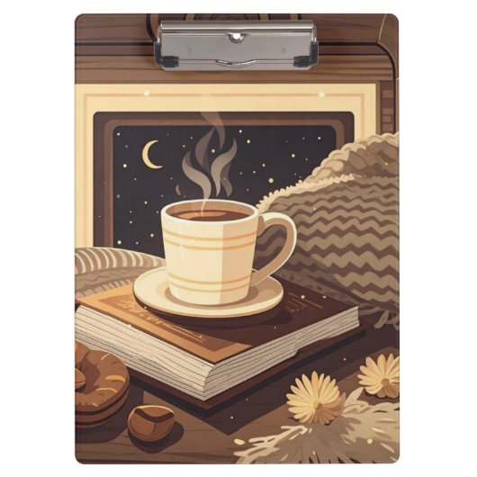 Boho Cosy Night - Feiern Sie gemütliche Nächte Klemmbrett (Vorderseite)