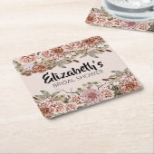 Boho Cotattcore Gezaubertes Hochzeitthema maßgesch Rechteckiger Pappuntersetzer (angewinkelt)