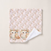 Boho Cottagecore Blütenbauernhof Badhandtuch Set (Waschlappen)