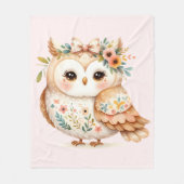 Boho Cottagecore Blütenbauernhof Fleecedecke (Vorderseite)