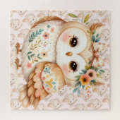 Boho Cottagecore Blütenbauernhof Puzzle (Horizontal)