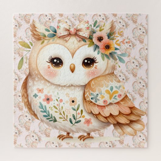 Boho Cottagecore Blütenbauernhof Puzzle (Vertikal)