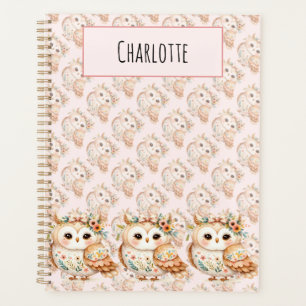 Boho Cottagecore Eule Floral Farmcore Charme Planer