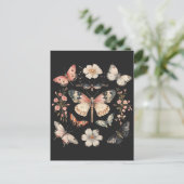 Boho Cottagecore Monarch Butterfly Postkarte (Stehend Vorderseite)