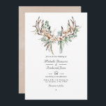 Boho Cotton und Eucalyptus Boho Wedding Foto Invi Einladung<br><div class="desc">Dusty braune rustikale Seidenbälle und Eukalyptus-Blätter verschoben Hochzeitseinladung mit boho Federn und Hörnern. Ideal für jede Art von Thema oder Gartenhochzeit. Der QR-Code auf der Rückseite führt zu Ihrer Hochzeitsstelle,  wo die Menschen mehr und uAwg lernen können.</div>
