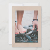 Boho Cotton und Eukalyptus Celebration of Life Einladung (Rückseite)