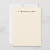 Boho Country Aquarell Esstisch Blumenchic Einladung (Rückseite)